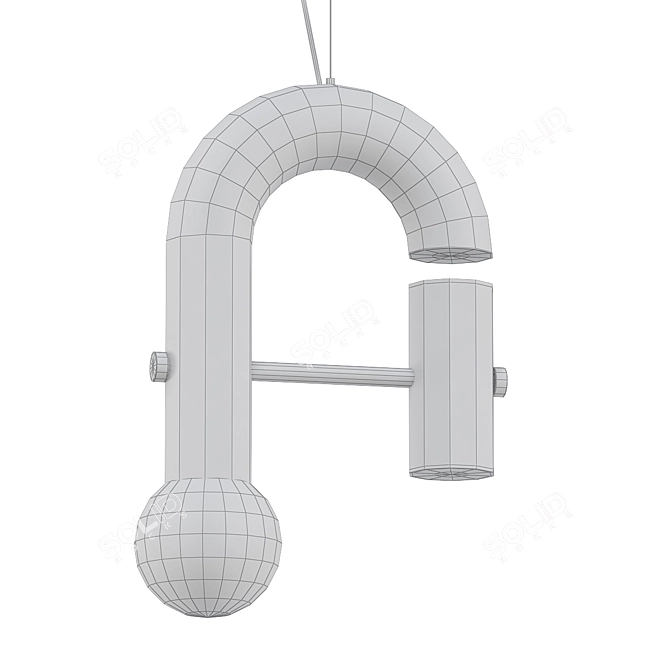 Modern Minimalist Pendant Light 3D model image 2