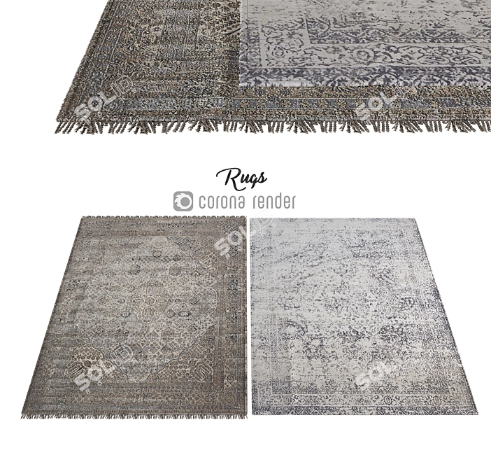 Elegant Rugs for Modern Homes 3D model image 1