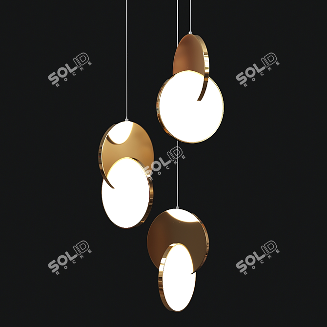 Modern Pendant Light 16: Stylish Illumination Solution 3D model image 1