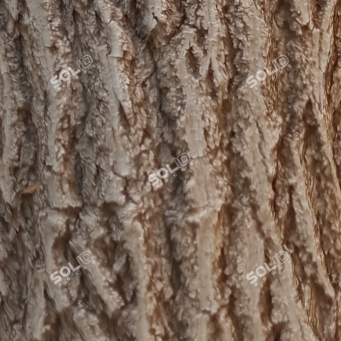 7-Polygon Tree Trunk: Unwrapped 3D model image 6