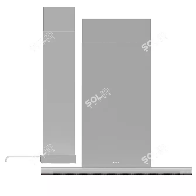 Elica Serendipity: Stylish, Compact Hood 3D model image 4