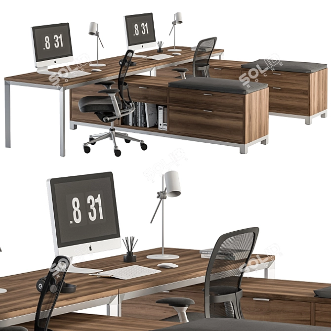 Elevate Ergo Office Set 42 3D model image 1