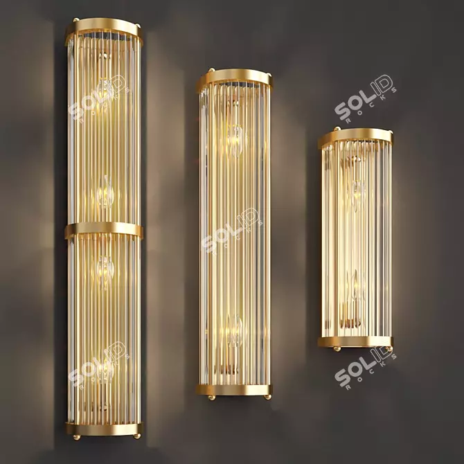 Elegant RAMONA Wall Sconce: Create Cozy Ambience 3D model image 2