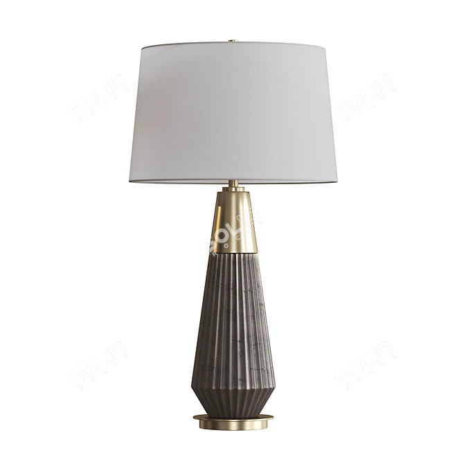 Elegant Helena Table Lamp 3D model image 1