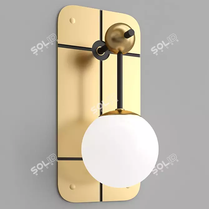 Sleek RACHO Wall Sconce 3D model image 4