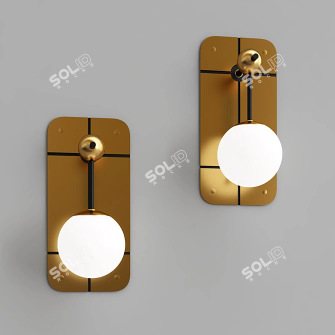 Sleek RACHO Wall Sconce 3D model image 6