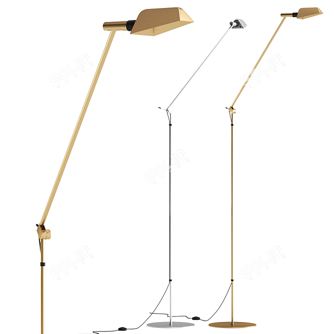 Tema Floor Lamp: Sleek Elegance 3D model image 1