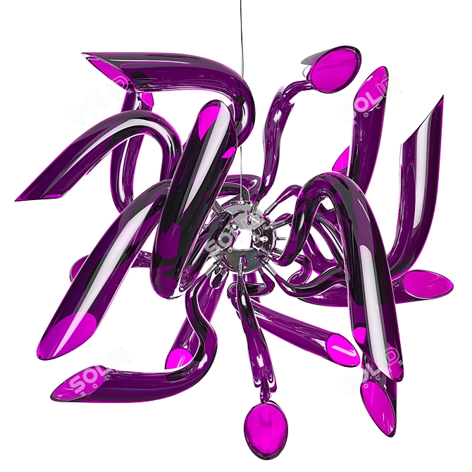 Modern Octopus Chandelier: STELLA 892668 3D model image 1