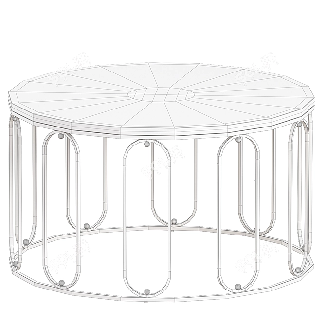 Stylish Niam Frame Coffee Table 3D model image 2