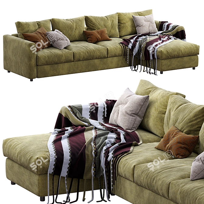 Stylish Ikea Vimle Sofa Set 3D model image 1