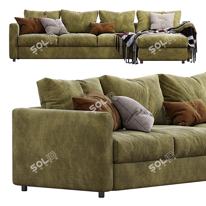 Stylish Ikea Vimle Sofa Set 3D model image 4