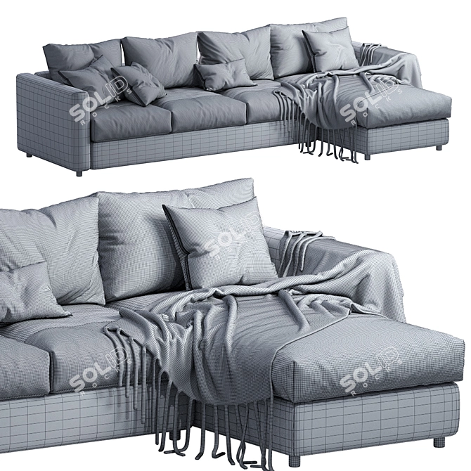 Stylish Ikea Vimle Sofa Set 3D model image 5