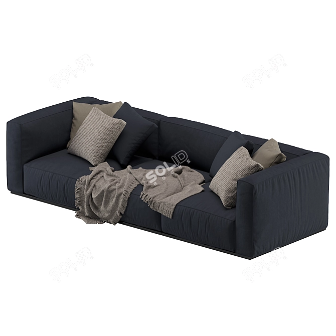 Elegant Shangai Sofa by Poliform 3D model image 4