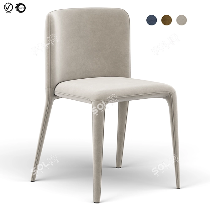 Modern Lars Armchair | Sleek Design | Vray Render 3D model image 1