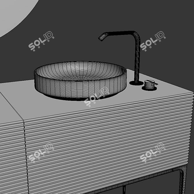 Modern Inbani Grate 03: Sleek Design, Superior Functionality 3D model image 5