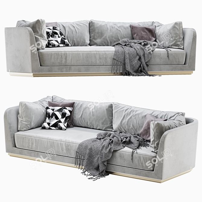 Title: ULIVI Dorian Luxe Sofa 3D model image 6