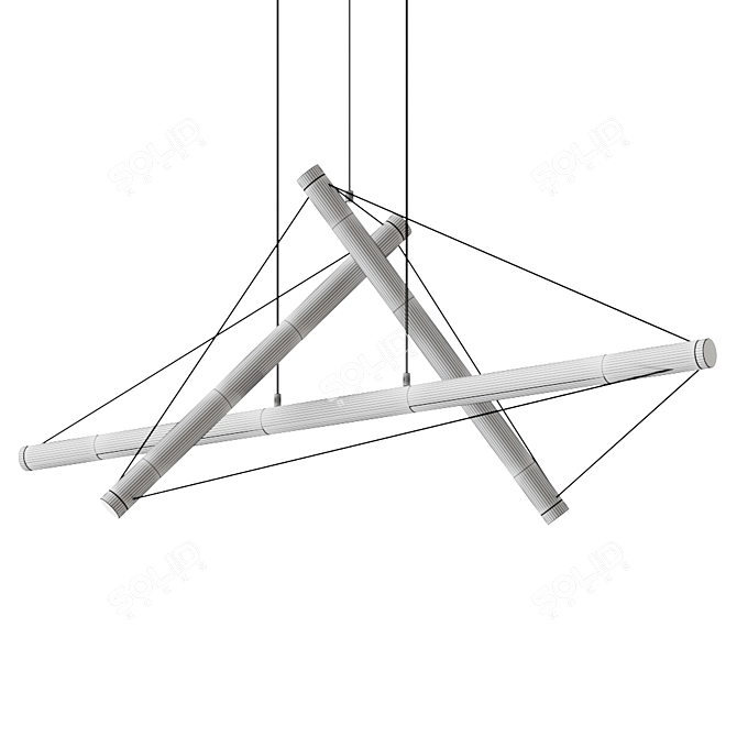 Archxx's 3-Color Suspension Lamp 3D model image 4