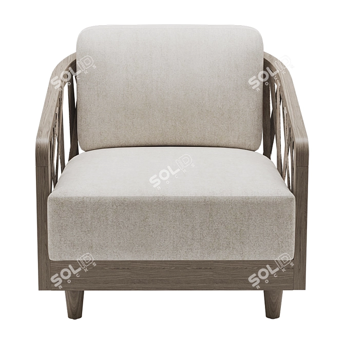 Pacelek Boca Outdoor Chair 3D model image 3