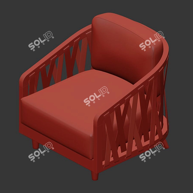 Pacelek Boca Outdoor Chair 3D model image 4