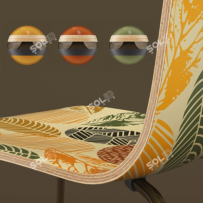 Contemporary Isatis Chair 3D model image 4