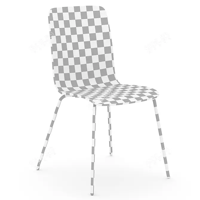 Contemporary Isatis Chair 3D model image 6