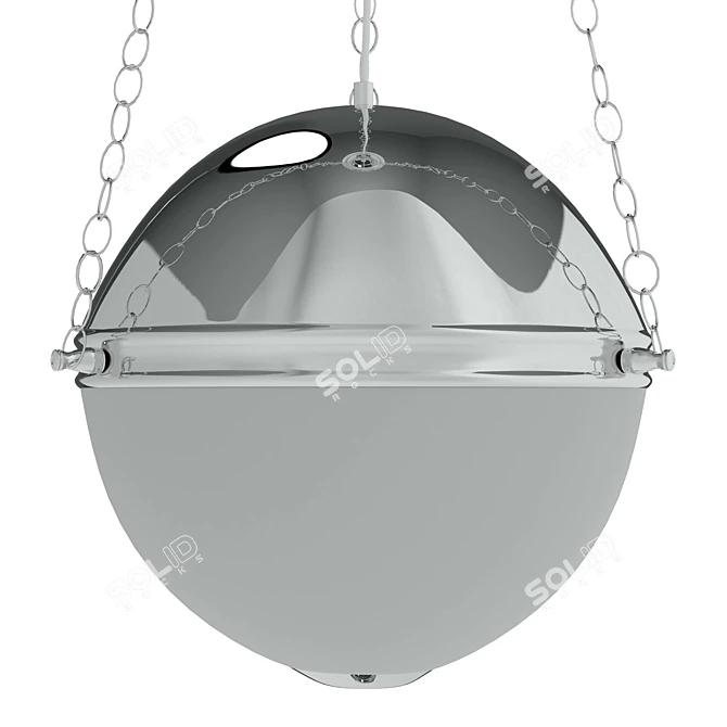 Gustavo SP3 Bronze-Chrome Pendant 3D model image 3