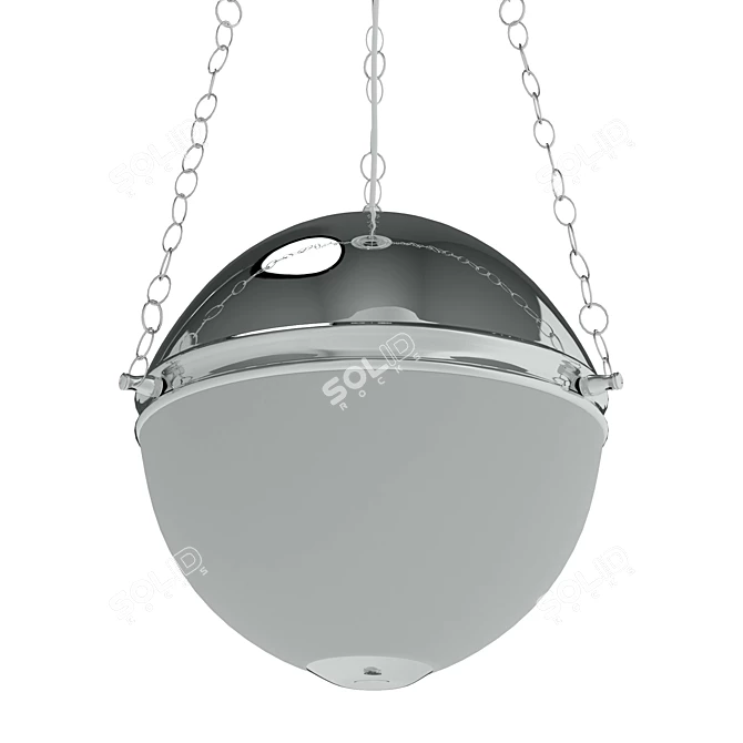 Gustavo SP3 Bronze-Chrome Pendant 3D model image 4