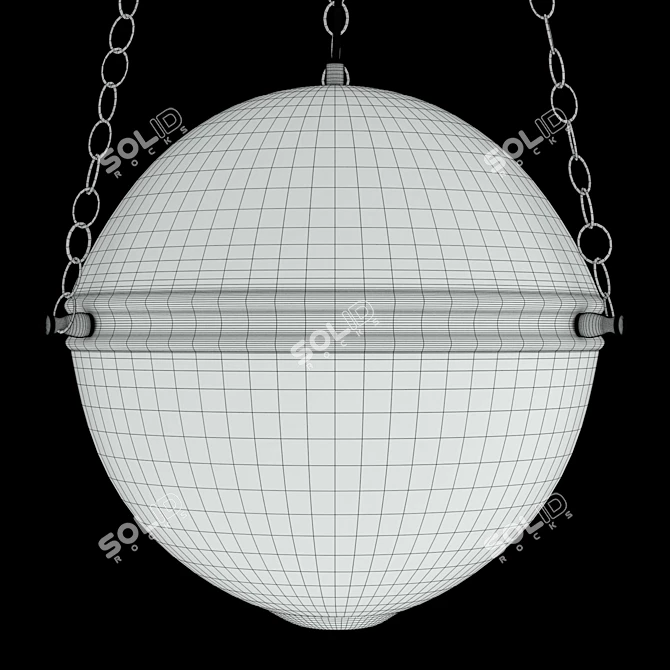 Gustavo SP3 Bronze-Chrome Pendant 3D model image 5