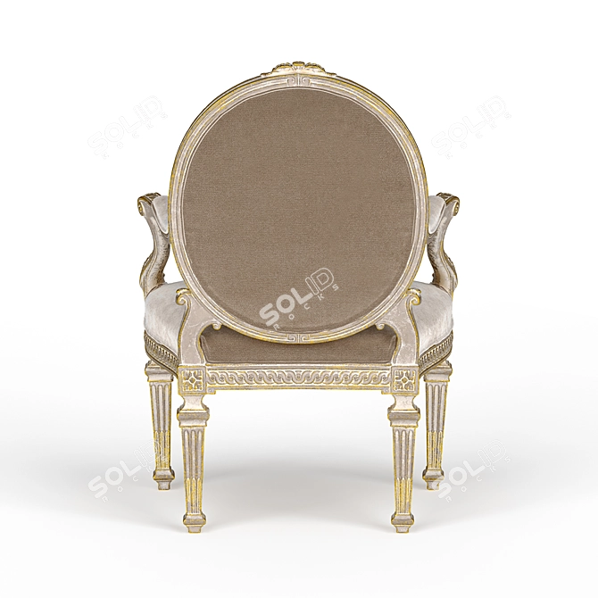 Roberto Giovannini Lowpoly Armchair 3D model image 6