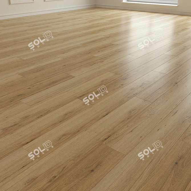 Hickory Oregon Laminate Flooring 3D model image 2