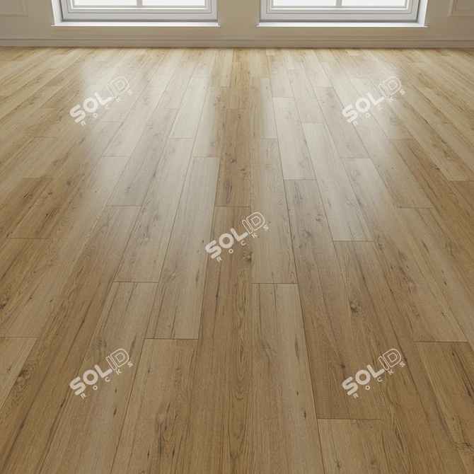 Hickory Oregon Laminate Flooring 3D model image 3