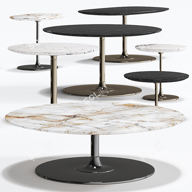 Title: Minotti Oliver Lounge Table 3D model image 2