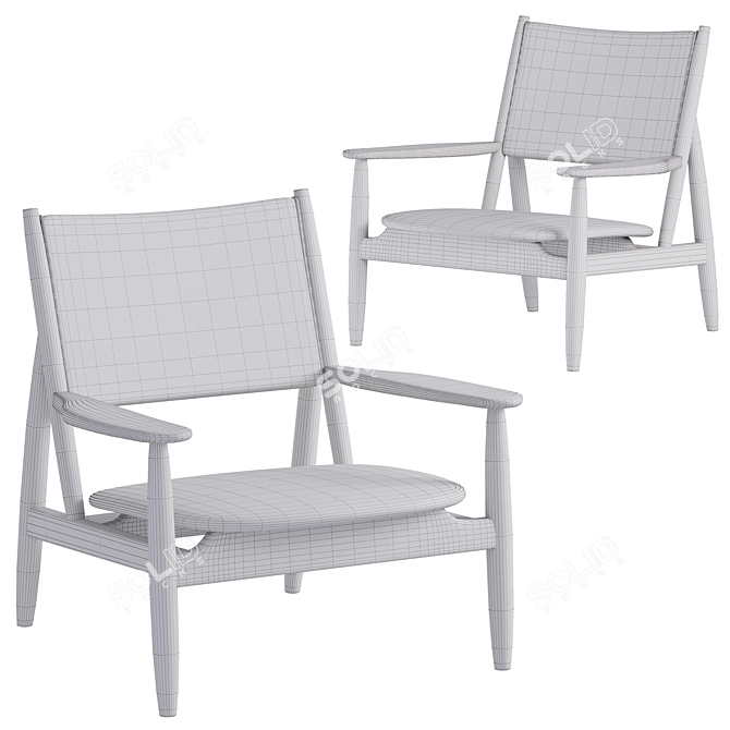 Summit Lounge Chair: Modern, Stylish Design 3D model image 4
