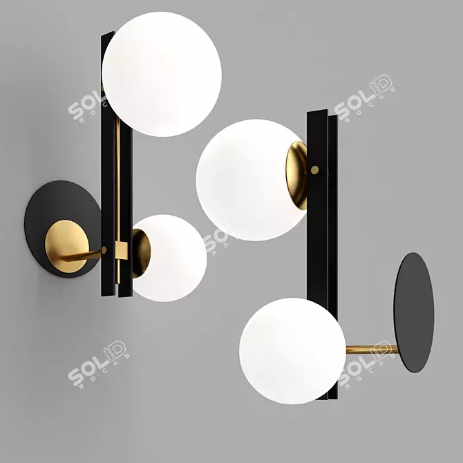 Elegant Classical BLASE Sconce 3D model image 3