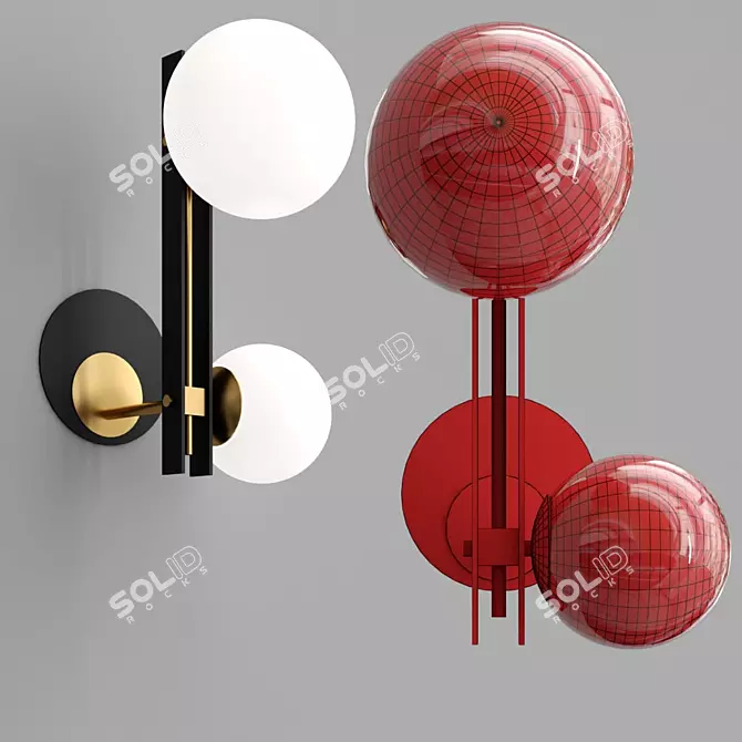 Elegant Classical BLASE Sconce 3D model image 4