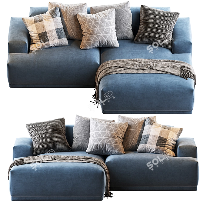 Modular Connect Sofa: Stylish and Versatile 3D model image 4