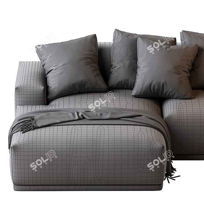 Modular Connect Sofa: Stylish and Versatile 3D model image 7