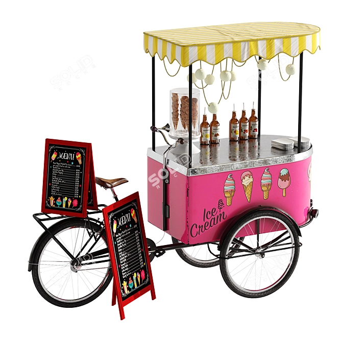 Frozen Joy Ice Cream Bike 2 3D model image 2