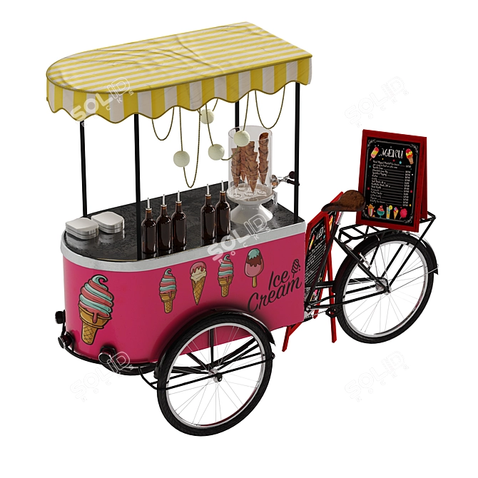 Frozen Joy Ice Cream Bike 2 3D model image 5