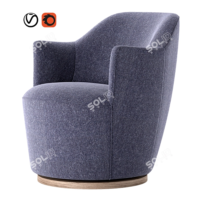 Aurora Chair: Stylish Seating in Various Colors 3D model image 1