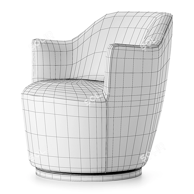 Aurora Chair: Stylish Seating in Various Colors 3D model image 4