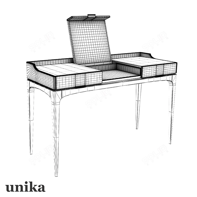Vintage-inspired Dressing Table Tynd 3D model image 2