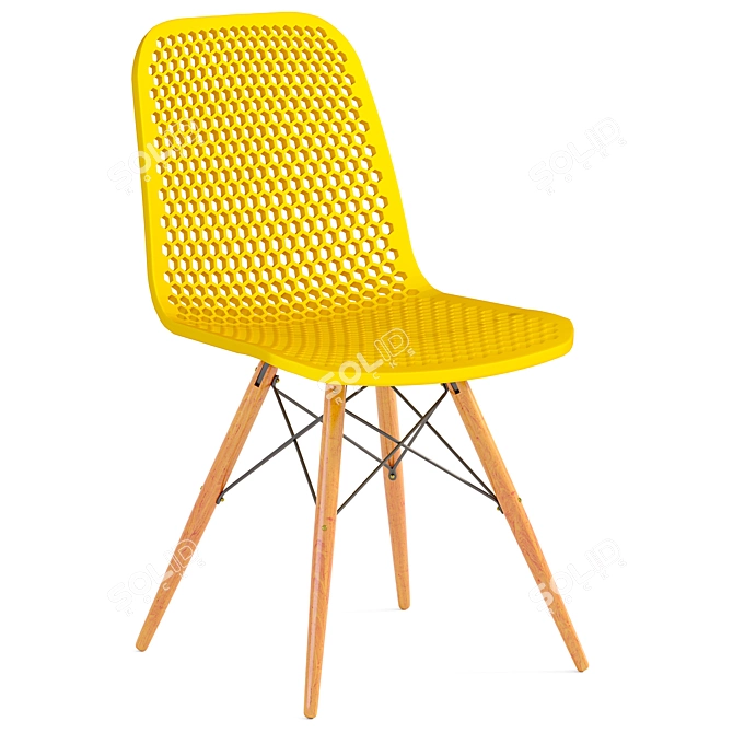 Elegant Loftyhome Linden Chair 3D model image 1