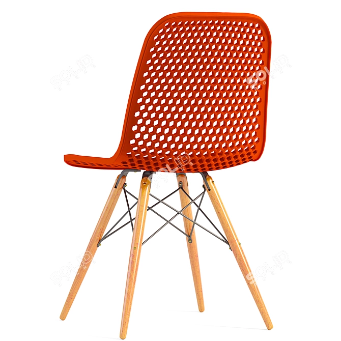 Elegant Loftyhome Linden Chair 3D model image 4