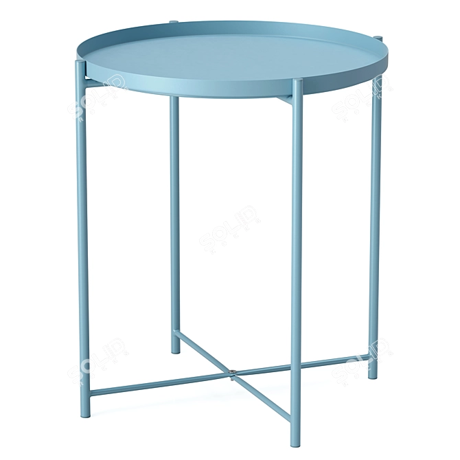 Gladom Steel Magazine Table - Colorful and Chic 3D model image 12