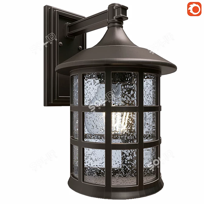 Hinkley Freeport Bronze Outdoor Wall Light 3D model image 1