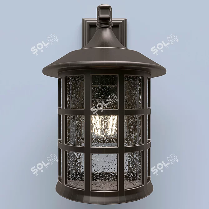 Hinkley Freeport Bronze Outdoor Wall Light 3D model image 2