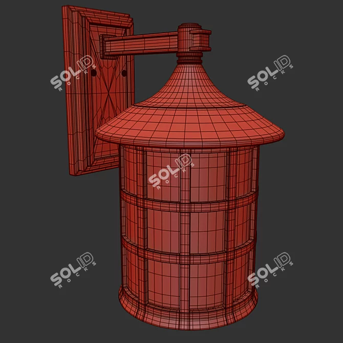 Hinkley Freeport Bronze Outdoor Wall Light 3D model image 4