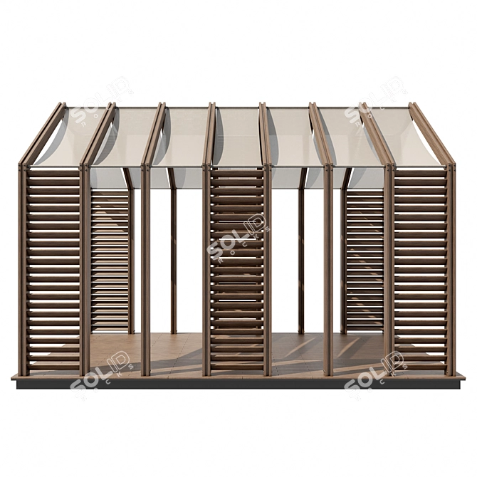 Versatile Pergola Design Package 3D model image 2