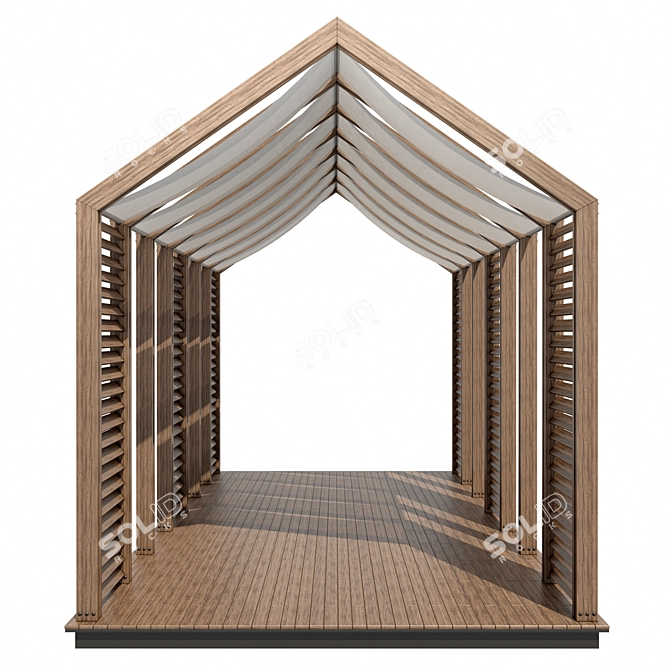 Versatile Pergola Design Package 3D model image 4